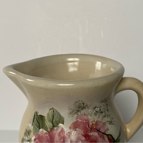 Robinson Ransbottom Pottery Hand Painted Hummingbird Flowers Vintage 4.75” Sign - Picture 11 of 16